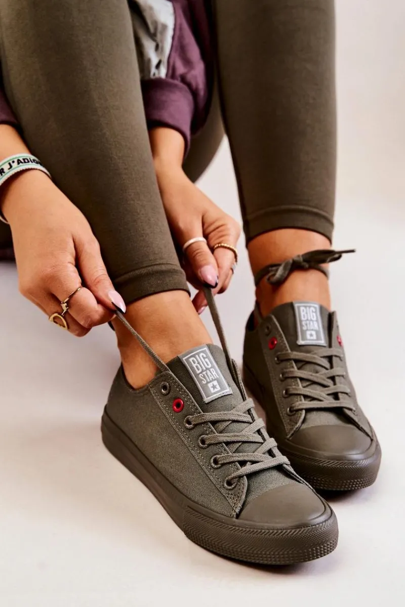 Sale Big Star Shoes Niskie Tenisówki Big Star JJ274004 Khaki