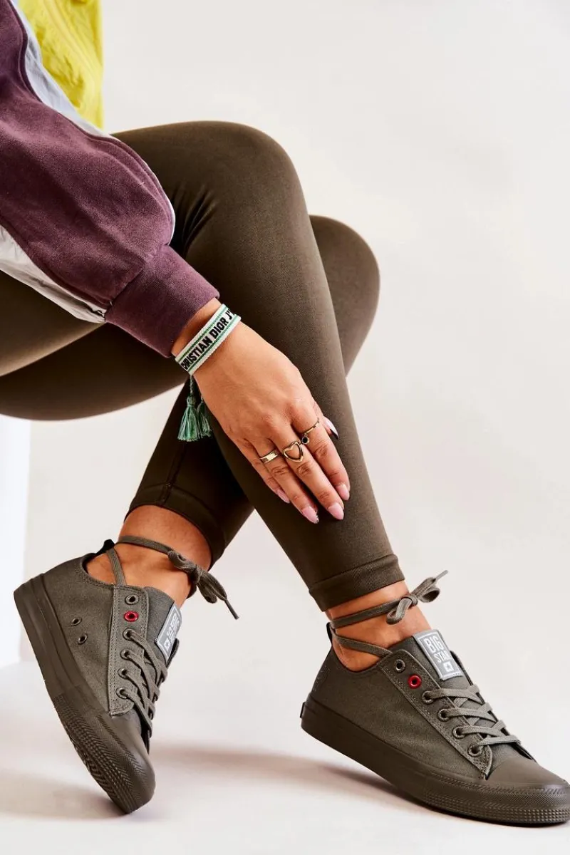 Sale Big Star Shoes Niskie Tenisówki Big Star JJ274004 Khaki