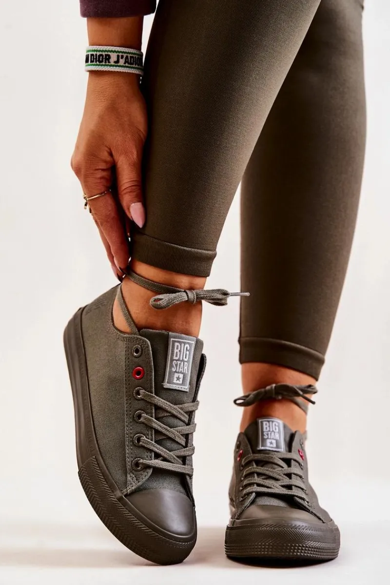 Sale Big Star Shoes Niskie Tenisówki Big Star JJ274004 Khaki