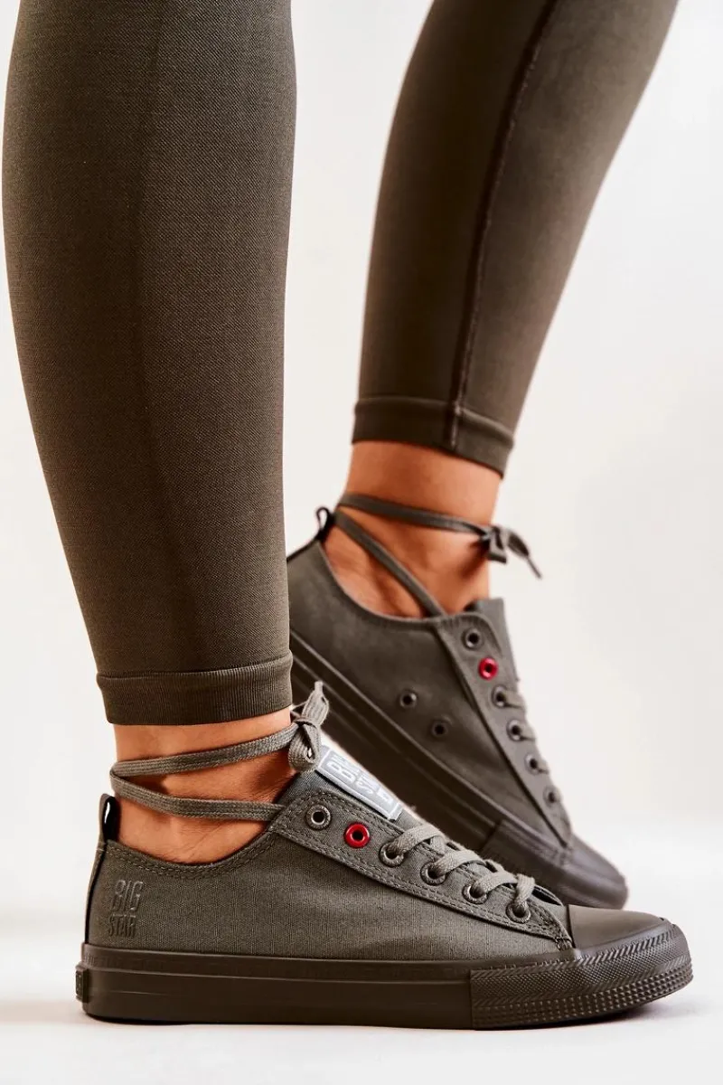 Sale Big Star Shoes Niskie Tenisówki Big Star JJ274004 Khaki