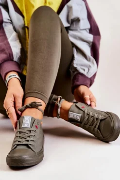 Sale Big Star Shoes Niskie Tenisówki Big Star JJ274004 Khaki