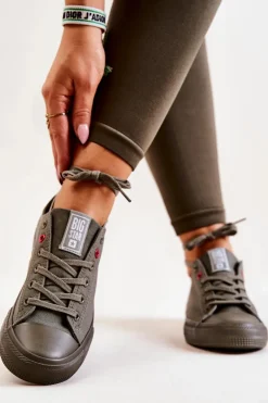 Sale Big Star Shoes Niskie Tenisówki Big Star JJ274004 Khaki