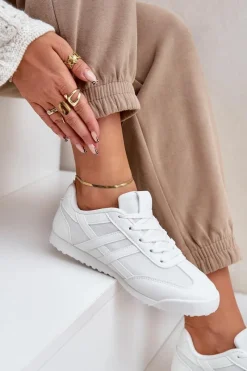 Trampki Damskie Niskie|Sneakersy Damskie>Boto Niskie Tenisówki Trampki Damskie Białe Eezore Biały