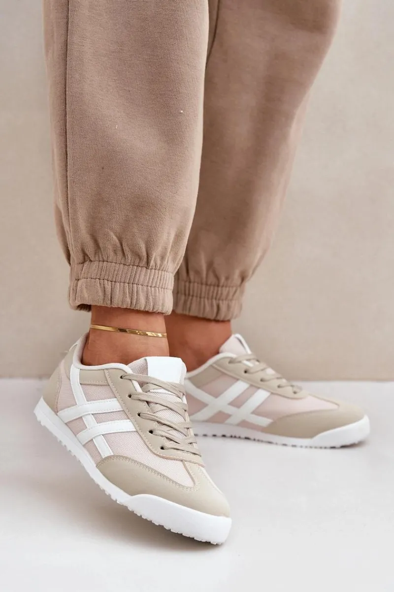 Outlet Boto Niskie Tenisówki Trampki Damskie Beżowe Eezore Beżowy