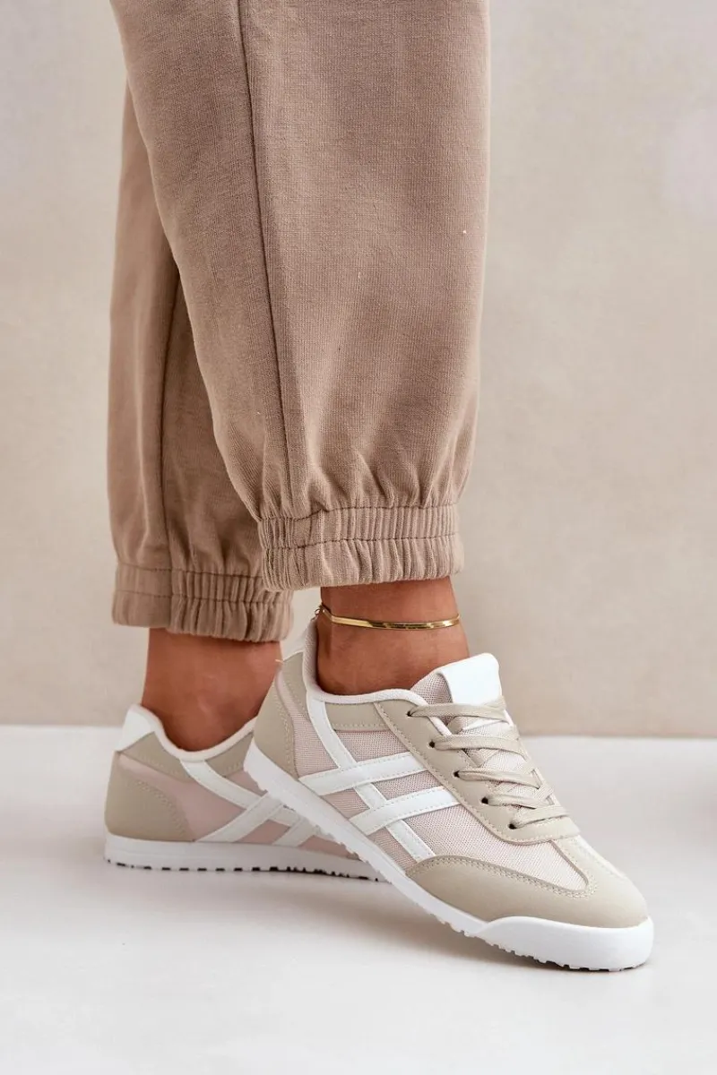 Outlet Boto Niskie Tenisówki Trampki Damskie Beżowe Eezore Beżowy