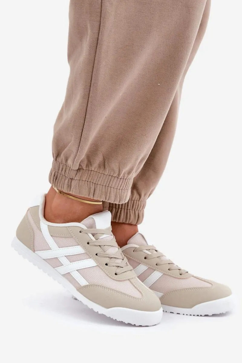 Outlet Boto Niskie Tenisówki Trampki Damskie Beżowe Eezore Beżowy