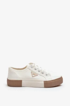 Hot Boto Niskie Trampki Damskie Białe Enalae