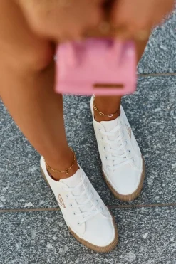 Hot Boto Niskie Trampki Damskie Białe Enalae