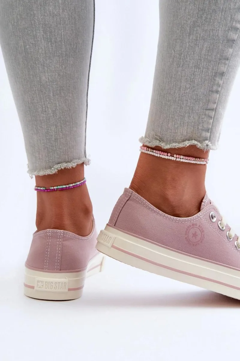 Clearance Niskie Trampki Damskie Big Star NN274270 Różowe Damskie Trampki Damskie Big Star|Trampki Damskie Niskie