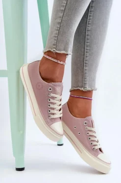 Clearance Niskie Trampki Damskie Big Star NN274270 Różowe Damskie Trampki Damskie Big Star|Trampki Damskie Niskie