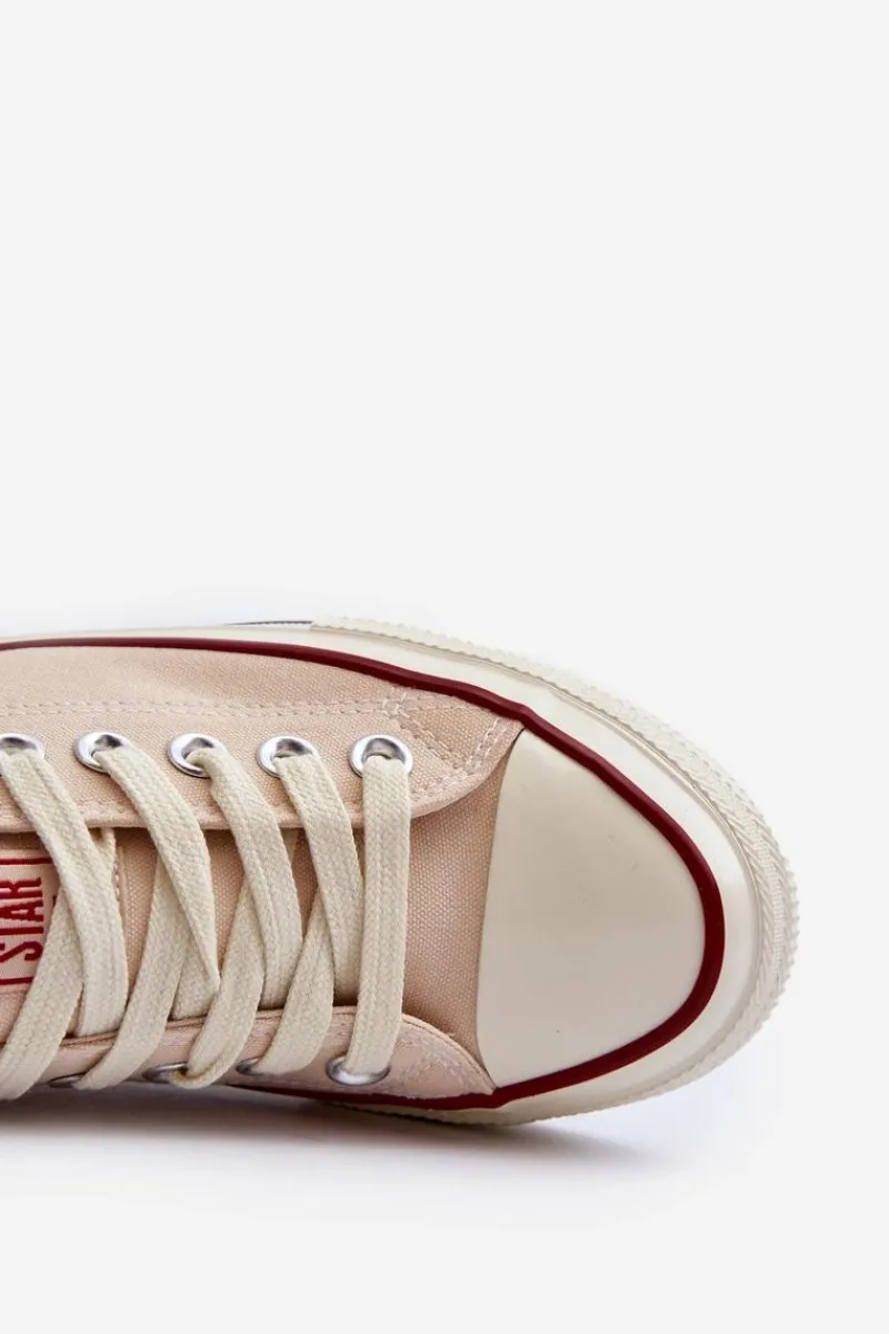 Trampki Damskie Big Star|Trampki Damskie Niskie>Big Star Shoes Niskie Trampki Damskie Big Star NN274272 Beżowe Beżowy