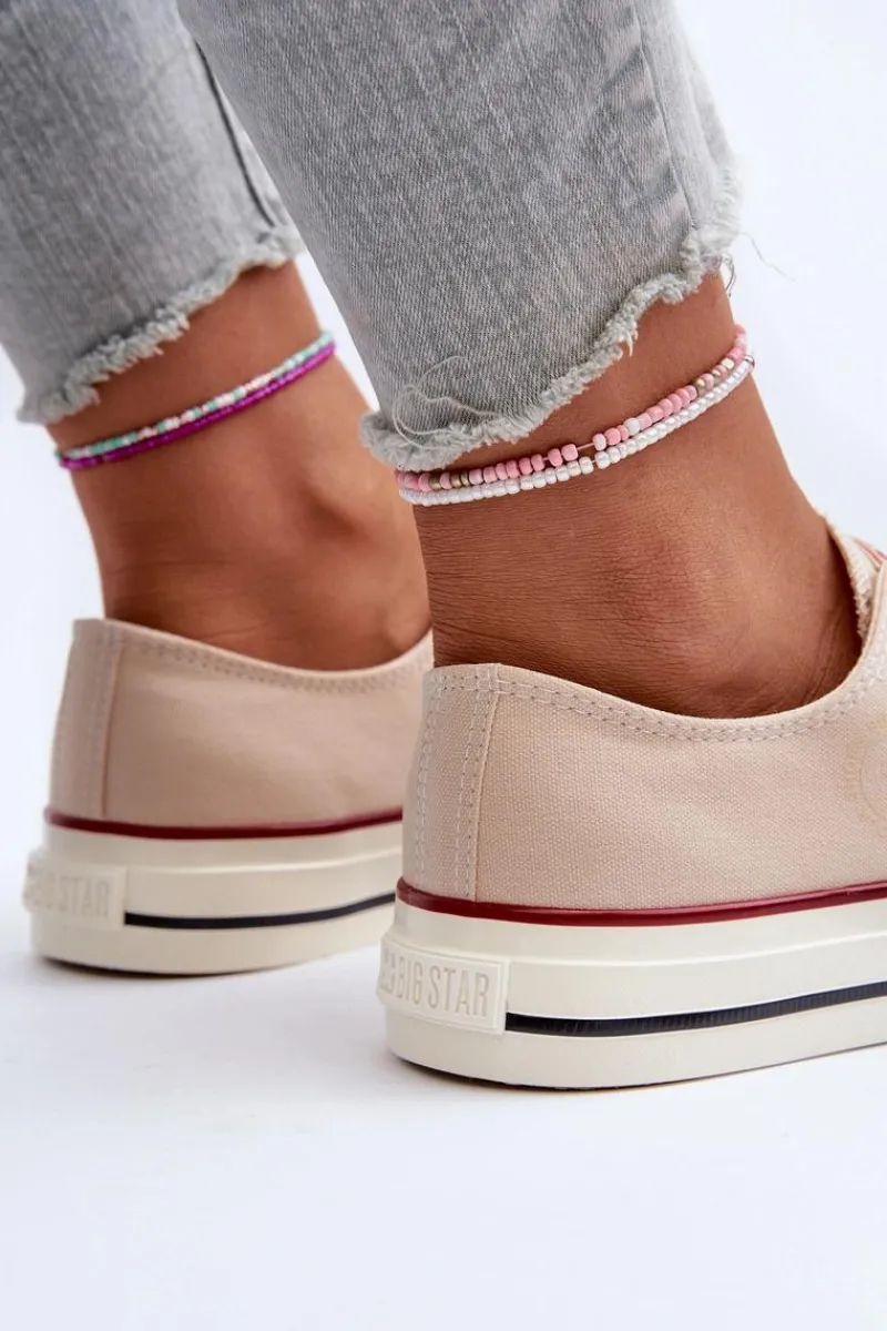 Trampki Damskie Big Star|Trampki Damskie Niskie>Big Star Shoes Niskie Trampki Damskie Big Star NN274272 Beżowe Beżowy