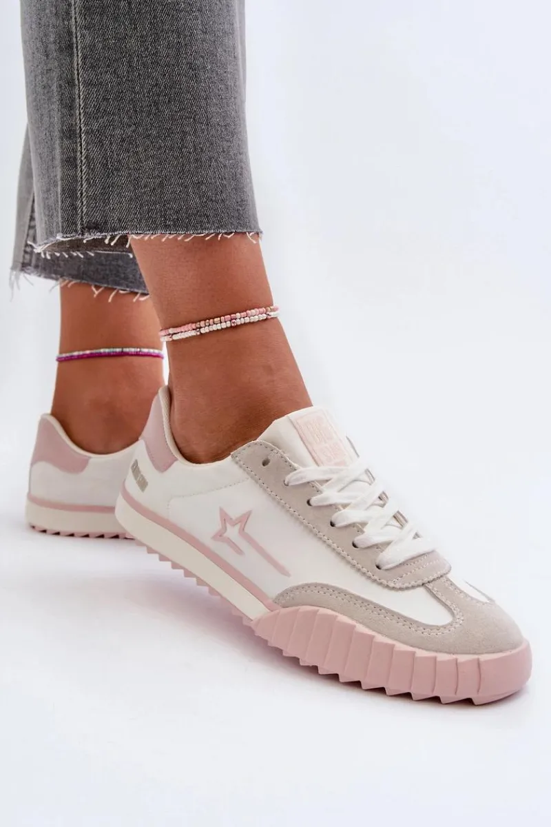 Trampki Damskie Big Star|Trampki Damskie Niskie>Big Star Shoes Niskie Trampki Damskie Big Star NN274868 Różowe Różowy