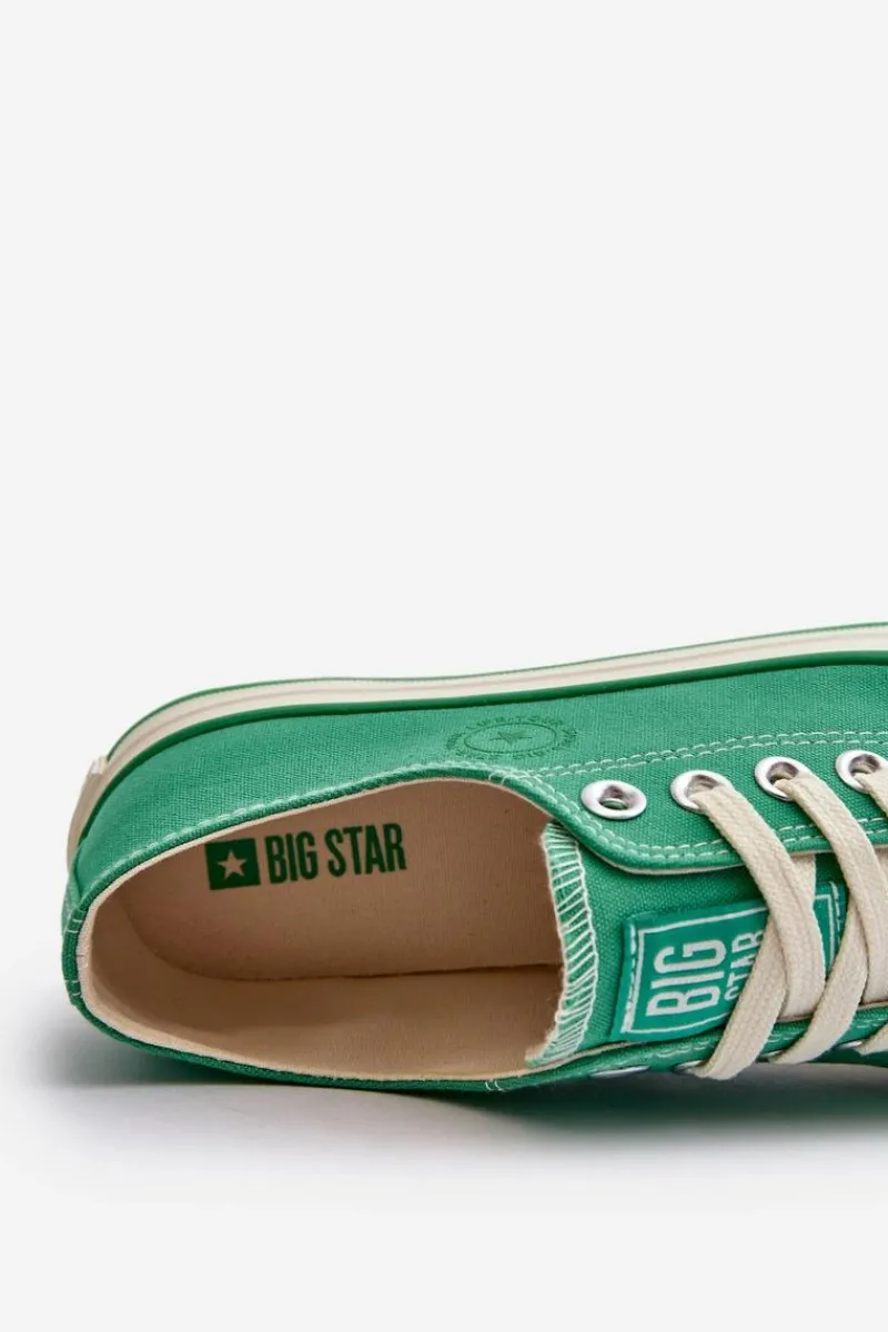 Trampki Damskie Big Star|Trampki Damskie Niskie>Big Star Shoes Niskie Trampki Damskie Big Star NN274268 Zielone Zielony