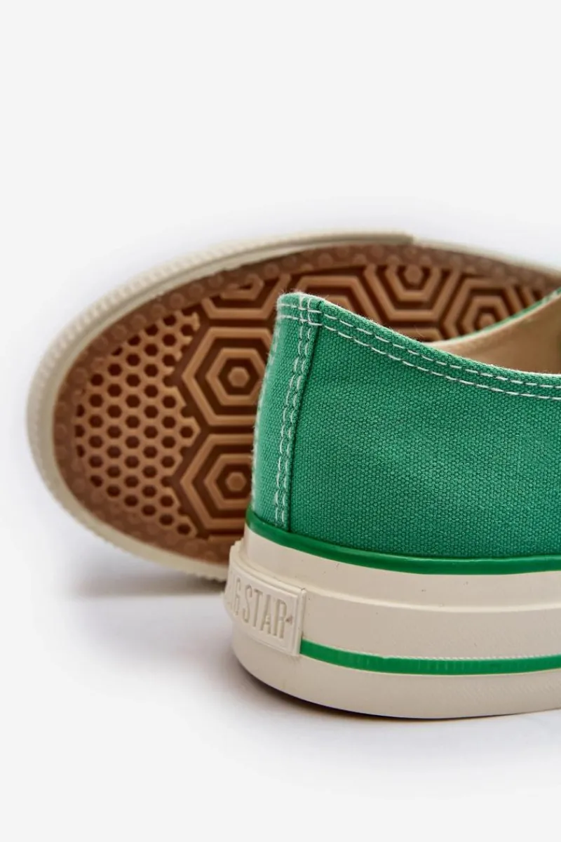 Trampki Damskie Big Star|Trampki Damskie Niskie>Big Star Shoes Niskie Trampki Damskie Big Star NN274268 Zielone Zielony