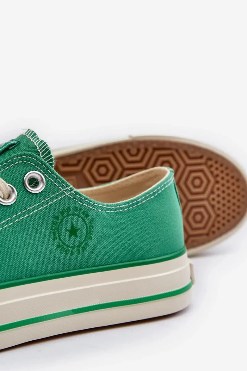 Trampki Damskie Big Star|Trampki Damskie Niskie>Big Star Shoes Niskie Trampki Damskie Big Star NN274268 Zielone Zielony