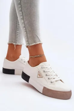 Hot Boto Niskie Trampki Damskie Białe Enalae