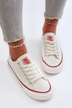 Discount Niskie Trampki Damskie Big Star NN274274 Białe Damskie Trampki Damskie Big Star|Trampki Damskie Niskie