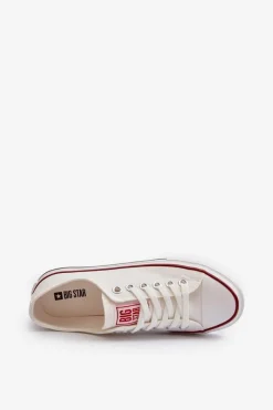 Discount Niskie Trampki Damskie Big Star NN274274 Białe Damskie Trampki Damskie Big Star|Trampki Damskie Niskie