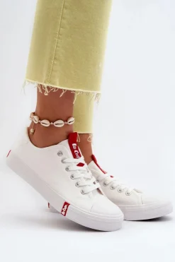 Trampki Damskie Niskie>Lee Cooper Niskie Trampki Damskie LCW-24-31-2239 Białe