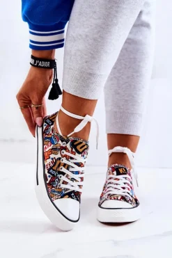 Hot Boto Niskie Trampki Logowane Multikolor Desiree