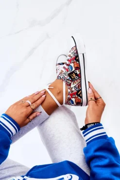 Hot Boto Niskie Trampki Logowane Multikolor Desiree