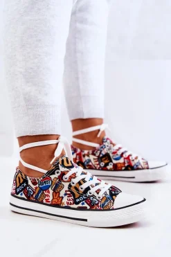 Hot Boto Niskie Trampki Logowane Multikolor Desiree