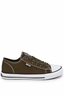 New Big Star Shoes Niskie Trampki Męskie Big Star JJ174383 Khaki