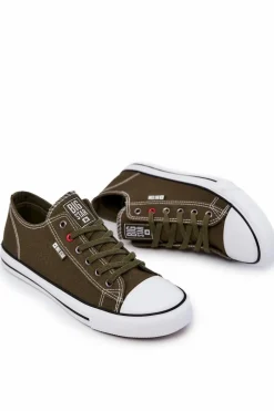 New Big Star Shoes Niskie Trampki Męskie Big Star JJ174383 Khaki