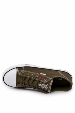New Big Star Shoes Niskie Trampki Męskie Big Star JJ174383 Khaki