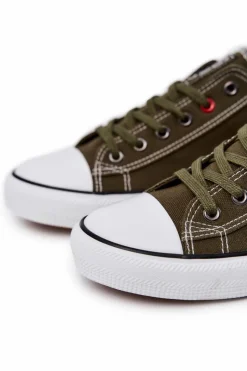 New Big Star Shoes Niskie Trampki Męskie Big Star JJ174383 Khaki