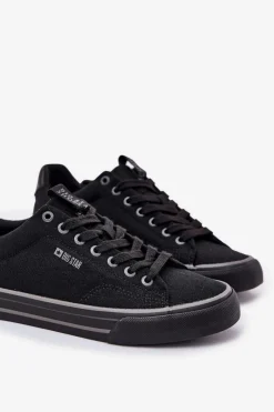 New Niskie Trampki Męskie Big Star NN174018 Czarne Męskie Trampki Męskie Big Star|Trampki Niskie