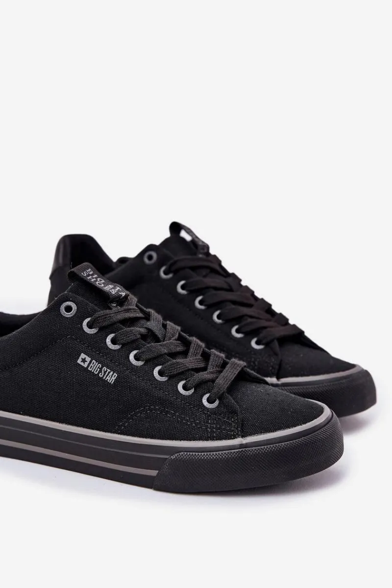 New Niskie Trampki Męskie Big Star NN174018 Czarne Męskie Trampki Męskie Big Star|Trampki Niskie