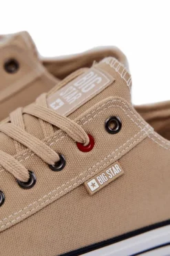 Trampki Męskie Big Star|Trampki Niskie></noscript>Big Star Shoes Niskie Trampki Męskie Big Star JJ174382 Beżowe