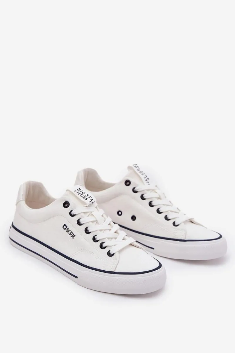 New Niskie Trampki Męskie Big Star NN174017 Białe Męskie Trampki Męskie Big Star|Trampki Niskie
