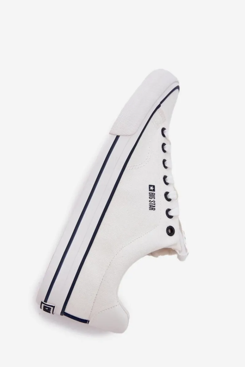 New Niskie Trampki Męskie Big Star NN174017 Białe Męskie Trampki Męskie Big Star|Trampki Niskie