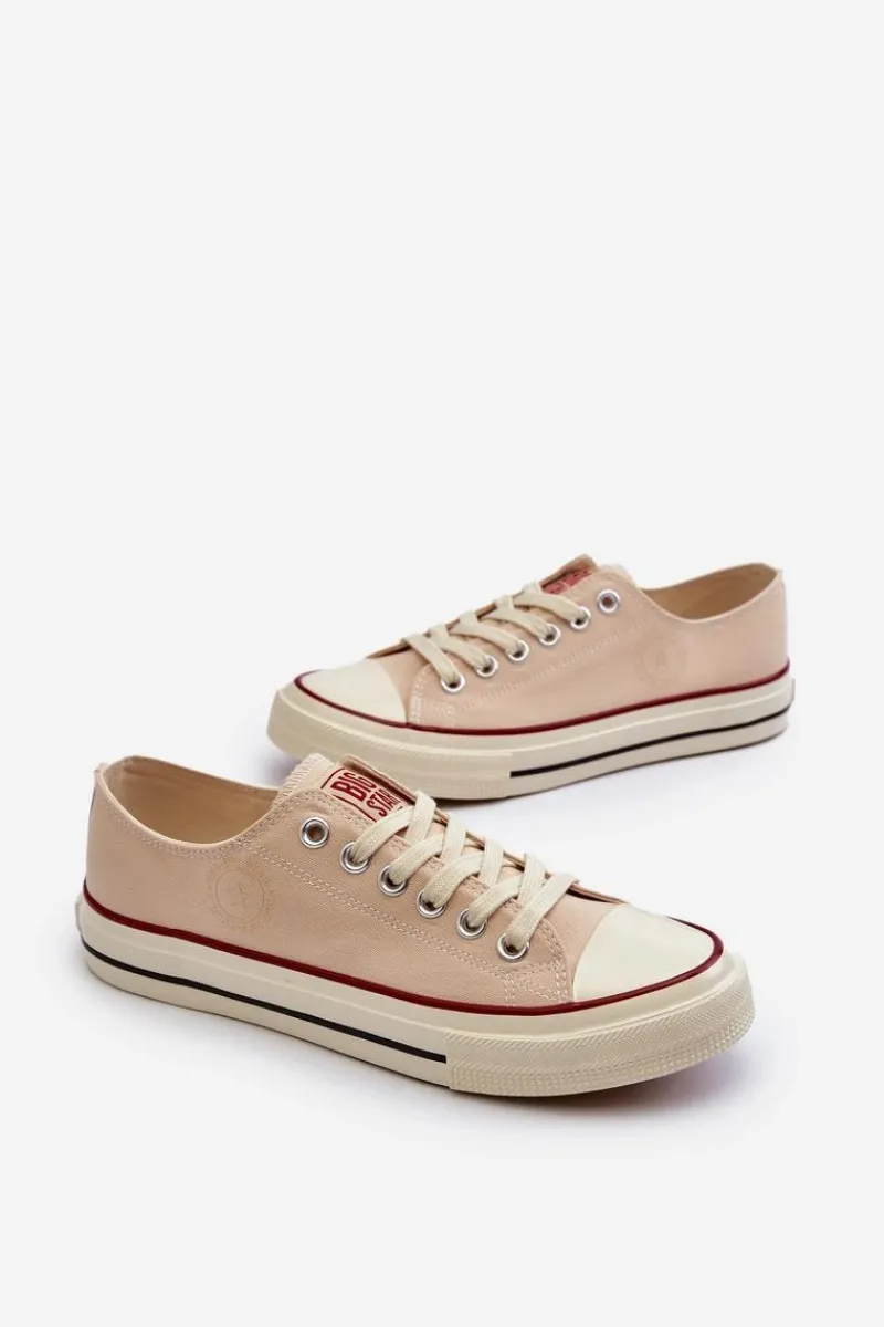 Clearance Big Star Shoes Niskie Trampki Męskie Big Star NN174100 Beżowe Beżowy