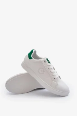 New Niskie Trampki Męskie Eko Skóra Big Star NN174280 Białe Męskie Trampki Męskie Big Star|Trampki Niskie