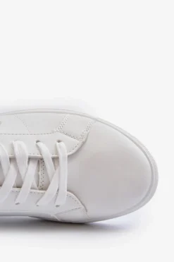 New Big Star Shoes Niskie Trampki Męskie Eko Skóra Big Star NN174282 Białe Biały