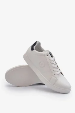 New Big Star Shoes Niskie Trampki Męskie Eko Skóra Big Star NN174282 Białe Biały