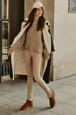 Hot Buty damskie Vinceza Niskie Zamszowe Śniegowce Skóra Naturalna Vinceza 97950 Camel