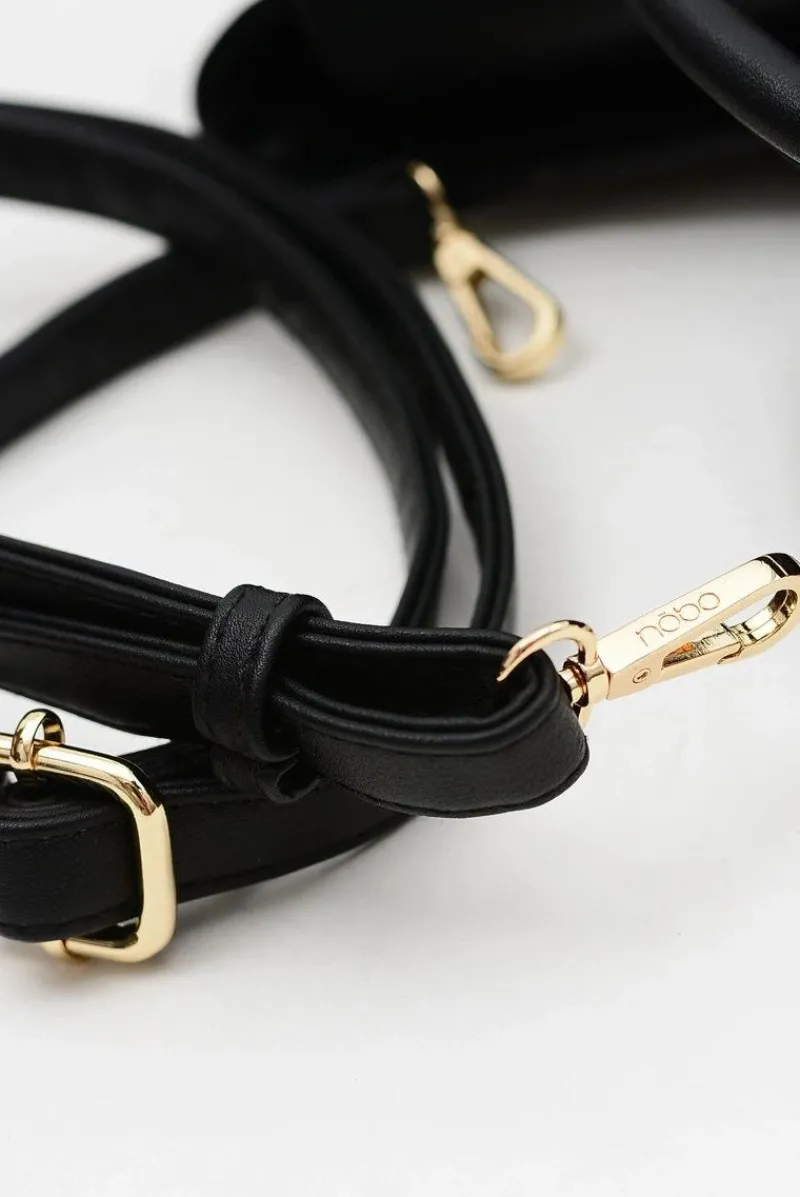 Torebki Nobo>Nobo Damska Duża Czarna Torebka Aktówka Skóra Węża