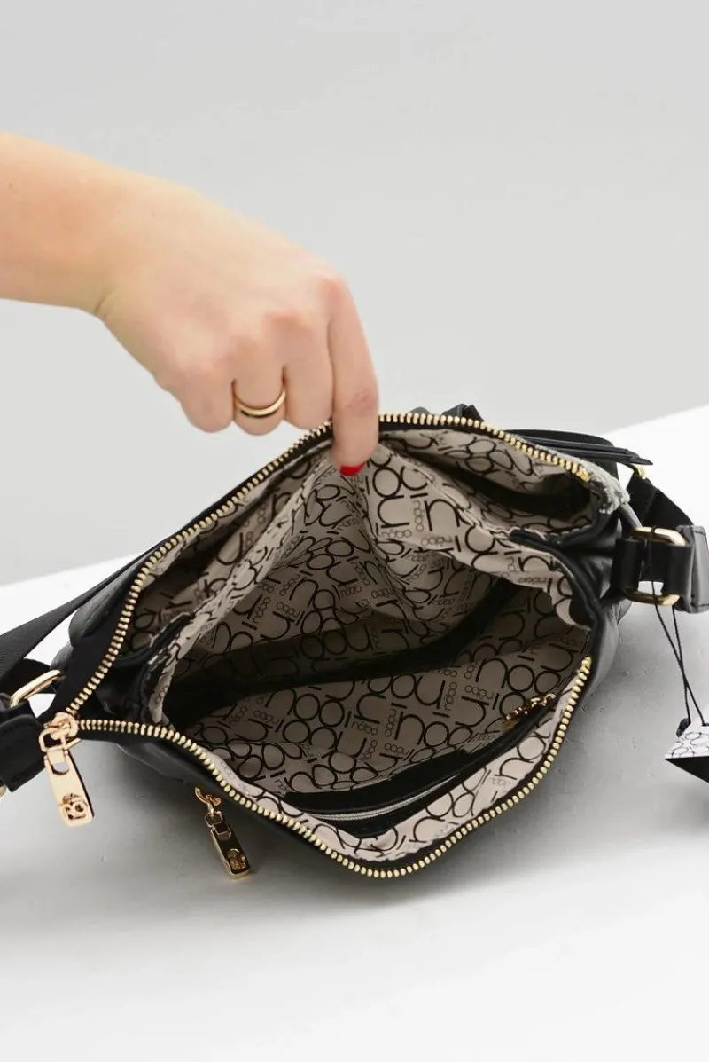 Outlet Damska Średnia Czarna Torebka Listonoszka Torebki Nobo|Listonoszki