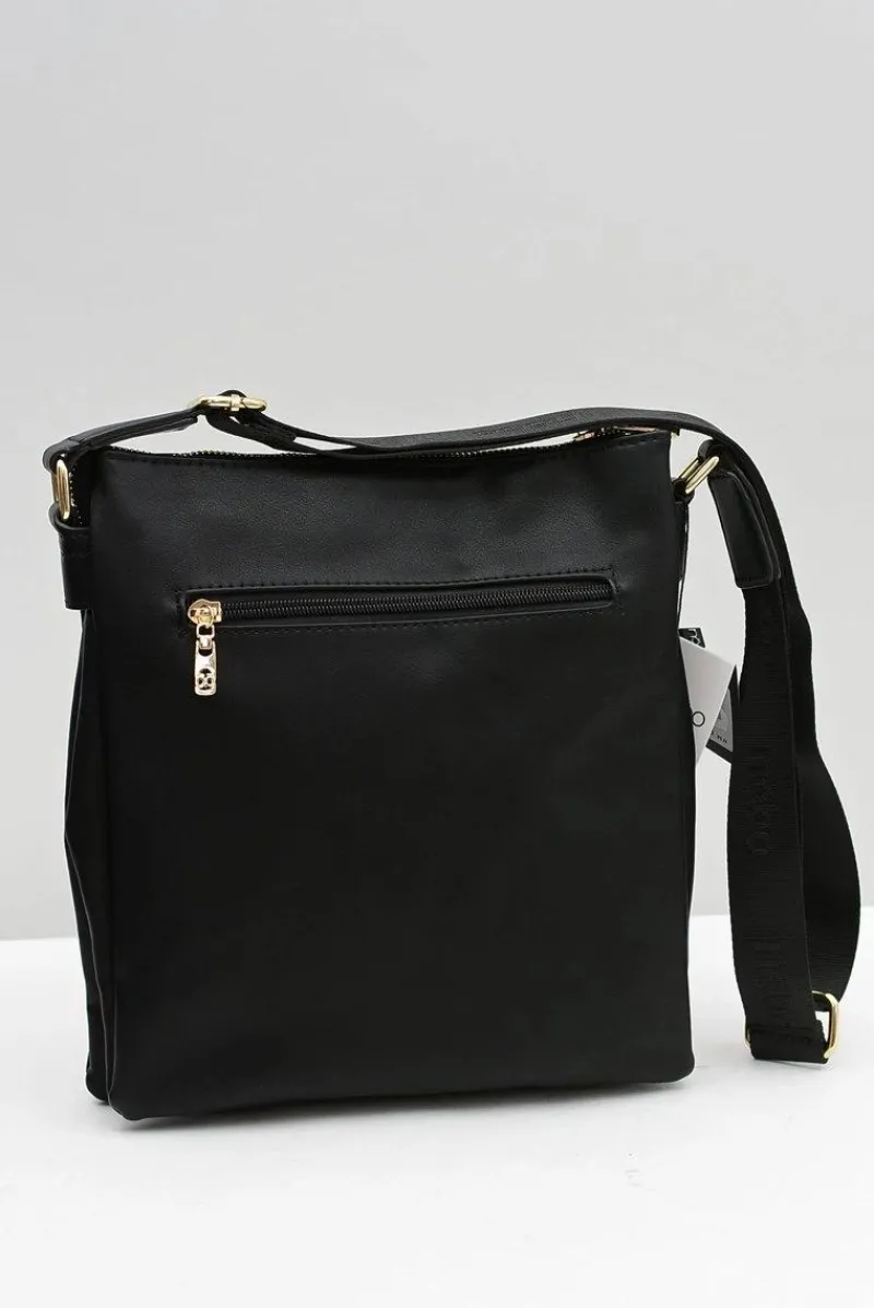 Outlet Damska Średnia Czarna Torebka Listonoszka Torebki Nobo|Listonoszki