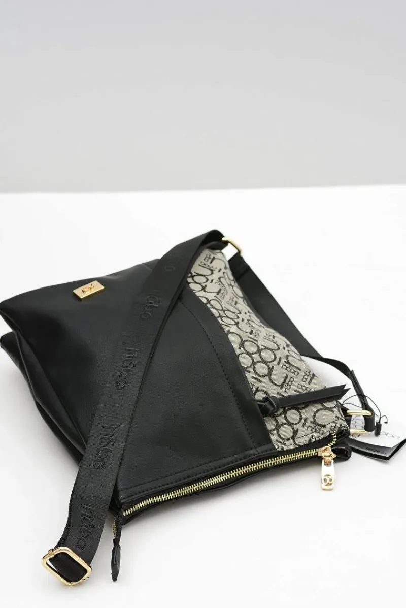 Outlet Damska Średnia Czarna Torebka Listonoszka Torebki Nobo|Listonoszki