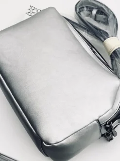 Srebrna Damska Torebka Listonoszka Torebki Nobo|Listonoszki