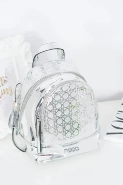 Plecaki|Torebki Nobo>Nobo Srebrny Designerski Plecak