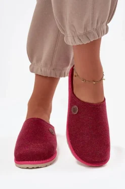 Clearance INBLU Obuwie Domowe Kapcie Damskie CS000047 Różowe Różowy