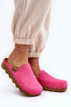 Best INBLU Obuwie Domowe Kapcie Damskie Profilaktyczne DK000011 Fuksja