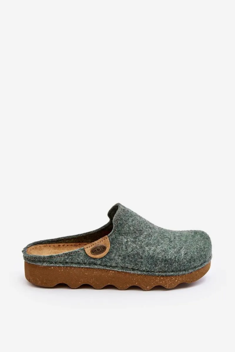 Kapcie Klasyczne|Klapki Damskie Klasyczne>INBLU Obuwie Domowe Kapcie Damskie Profilaktyczne DK000011 Zielone